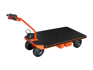 Chariot à main électrique industriel pliable avec conception de plateau plat, chariot à plateau plat robuste - Product Image 4