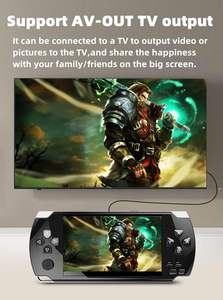 Console de jeu portable 4,3 pouces avec 2000 jeux intégrés pour plusieurs simulateurs, console de jeu vidéo rétro X6, sortie MP3/4/Ebook TV - Product Image 2