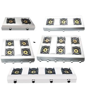 Estufa de horno comercial de alta presión Fuego <span class=keywords><strong>feroz</strong></span> Horno de presión media de varios cabezales Estufa de 6 orificios para restaurantes - Product Image 1