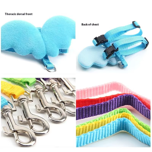 C047 Nuevas Ideas de Productos: Arnés Ajustable de Nailon para Perros con Lindas Alas de Ángel, Correa de Seguridad y Tracción, Correas para Gatos, Arnés para Perros - Product Image 4