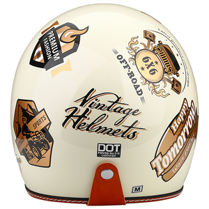 Винтажные 3/4 с открытым лицом, быстросъемные, с двумя козырьками - Product Image 5