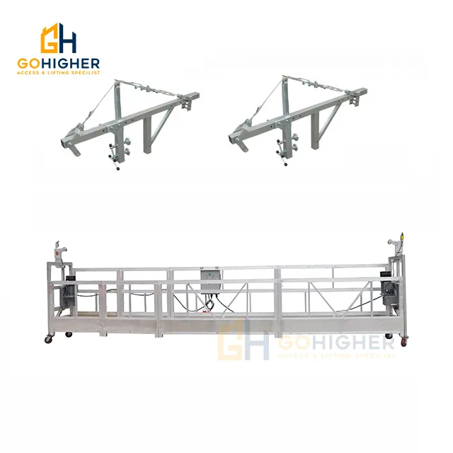 Pinces de paréo suspendues zlp andamio colgante electrico aluminum zpl plate-forme pivotante suspendue pour construire srp 800