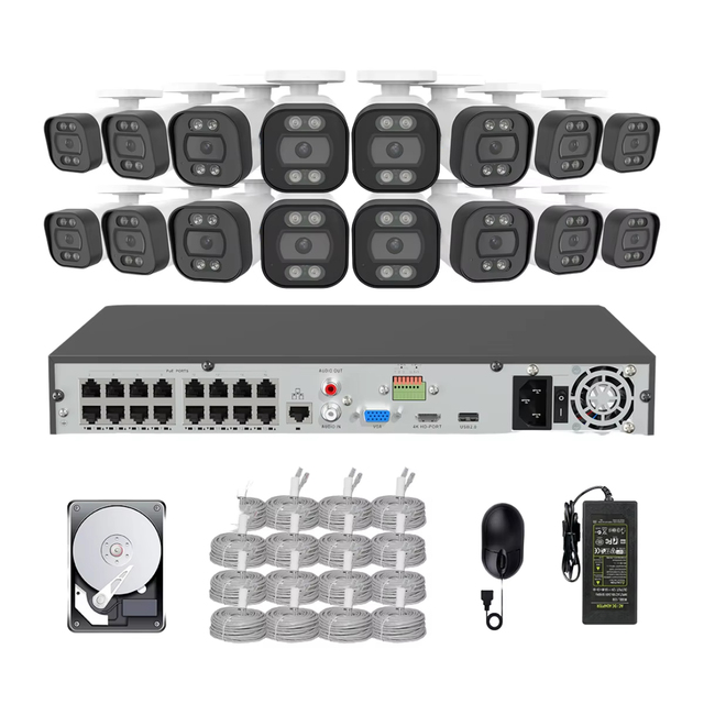POE Kit Security Camera System Ip Camera With High Quality 4K 8MP 8CH 16CH H.265  8 Mp Outdoor Ip Security Camera CMOS