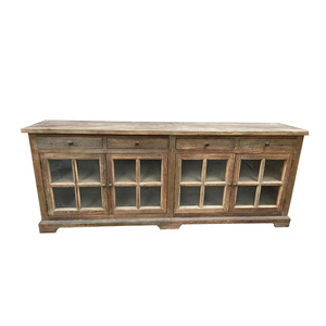 Recycled wood furniture vintage furniture storage cabinet living room cabinets antique sideboard