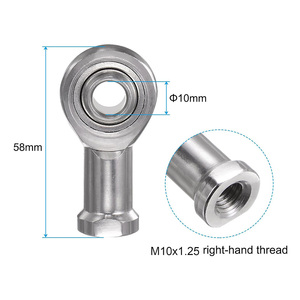 Thép không gỉ bên phải chủ đề nữ nam Rod End bóng Doanh mang Fish Rod hình cầu vòng bi đồng bằng - Product Image 5