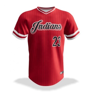 Custom Sublimated Throwback Uniform <b>Tshirts</b> Tees Shirts Mesh Fabric v Neck <b>Baseball</b> Pullover Jerseys - Product Image 5