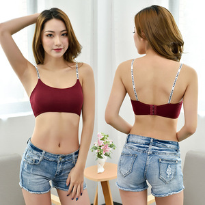 All'ingrosso Sexy piccola lettera cinturino chiusura posteriore tessuto modale <span class=keywords><strong>Bralette</strong></span> - Product Image 1