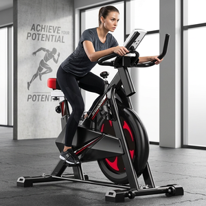<span class=keywords><strong>Bicicleta</strong></span> de Spinning para Ejercicio en Casa, <span class=keywords><strong>Bicicleta</strong></span> Estática con Transmisión por Correa Silenciosa, Carga Máxima de 120 kg, Ejercicio en Interiores - Product Image 4