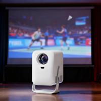 Mini projecteur intelligent C600 entièrement fermé avec écran LCD et moteur optique, Android 13.0
