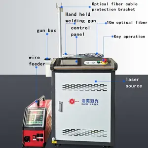 Máquina de soldadura láser de fibra manual, Industrial chino, automática, 1000W, acero inoxidable