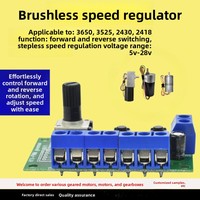 Contrôleur de moteur sans balais PWM 5-28V, Module de contrôle de vitesse avant et arrière pour moteurs 3650 3525 2430 2418