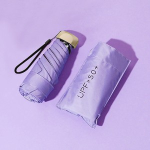 Parapluie de poche de haute qualité pour conférences, manuel, pliable en 5 sections, en pongee 190T, anti-UV, grand volume - Product Image 1