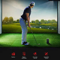 Système de simulateur de golf infrarouge personnalisé écran d'interaction par projection intérieure populaire aide à la formation du fabricant