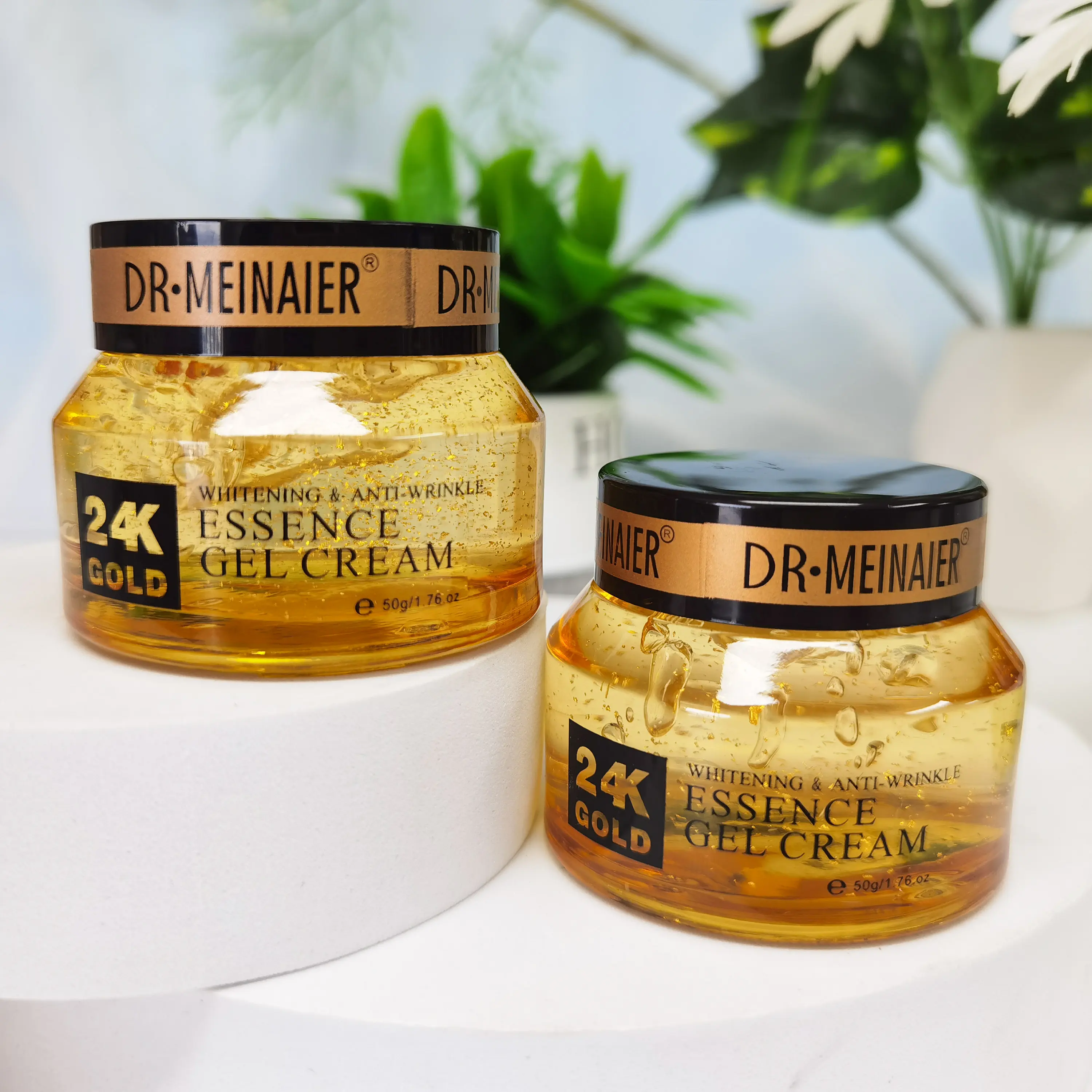 Gesichts creme 24 Karat Gold Kollagen Feuchtigkeit spendende Anti-Falten-Akne-Bleaching-Haut Tag Nacht Pflegende Gel-Creme