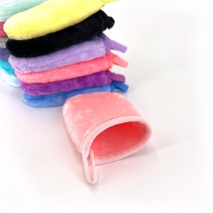 Microfiber Facial Cleansing khăn vải tái sử dụng trang điểm Remover MITT - Product Image 5