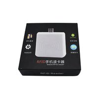 Lector USB RFID TK4100 EM4100 ABS de 125 KHz para teléfonos con distancia de lectura de hasta 8 cm e interfaz Mini USB