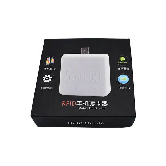 USB 125KHz RFID TK4100 EM4100 ABS Reader for Phones with up to 8cm Reading Distance and Mini USB Interface