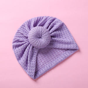 Gorro de <span class=keywords><strong>lana</strong></span> para bebé, diademas elásticas, <span class=keywords><strong>turbante</strong></span> con lazo suave para niña y bebé - Product Image 3