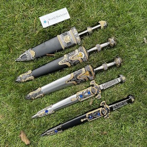 Épée décorative en métal non affûtée pour cérémonies marines, accessoires de rituels OEM, décoration de garde d'honneur pour levée du drapeau - Product Image 6