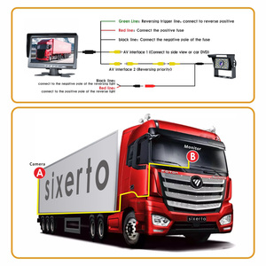 Système de caméra pour camion 24V AHD 1080p étanche HD MDVR avec caméra de recul à vision nocturne pour camion, bus, <span class=keywords><strong>remorque</strong></span>, VR, chariot élévateur - Product Image 6