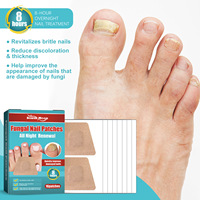 Patch réparateur et épaississant pour les ongles souffrant de mycoses, avec soin hydratant et éclaircissant de nuit pour le traitement des ongles des pieds en une nuit