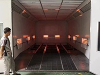 Fabrikpreis Bestseller Chent CH-SB-008L 8m 32KW Lackierkabine CE-Zertifiziert Dieselbrenner Elektrische Heizung LED-Beleuchtung 20GP 12