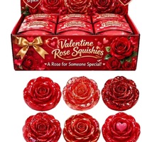 Jouet Squishy Vaseline Rose, Jouet Doux Saint-Valentin, Jouets pour Enfants, Jouets pour Bébés, Boîte Mystère Style Boulette Vapeur, Jouets Squishy