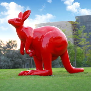 Escultura de Globo Aerostático Hecha a Mano con Diseño de Rayas, Estatuas Duraderas de FRP para Decoración de Parques de Atracciones y Centros Comerciales - Product Image 5