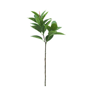 Tizen, venta al por mayor, hoja de rama larga Artificial, planta verde, hoja Artificial para la decoración del hogar y del Hotel - Product Image 4