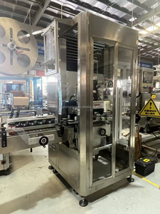 Các hoàn toàn tự động tay áo máy dán nhãn + thu nhỏ Máy dán nhãn có thể đóng gói các loại khác nhau của lon và chai - Product Image 4