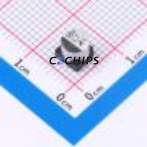 ตัวเก็บประจุอิเล็กโทรไลต์อะลูมิเนียมแบบ SMD รุ่น GVS1H4R7M0504, ขนาด D5xL4.5 มม. ความจุ 4.7uF 20% 50V ขา 5 มม. - Product Image 1