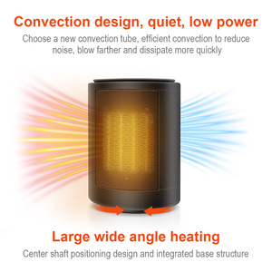 Calentador de Aire Portátil, Mini Ventilador Interior para Sala de Estar, 1500w, Calefacción de Cerámica PTC para Dormitorios, Lsa-062601, Mini Calentador - Product Image 4