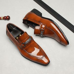 Nouvelles Chaussures Habillées en Cuir Véritable pour Hommes Style Anglais, Imperméables, Légères, Confortables, Respirantes et Tendance - Product Image 6