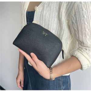 Waterproof 7.5 Inch PU Leather Travel <b>Makeup</b> Case <b>Large</b> Capacity Portable Zipper <b>Bag</b> Multicolor Cosmetic Case Shaped Shell Women - Product Image 2