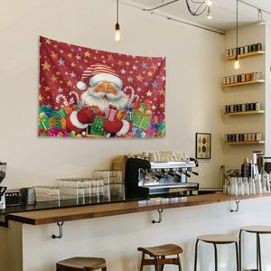 Noël Nature tapisserie fenêtre tenture murale enneigée forêt arbre flocon de neige pour chambre salon décor à la maison en Stock - Product Image 4