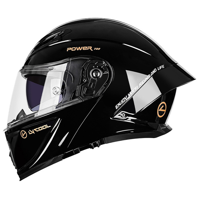 LVCOOL Racing Style Modular Flip-up Motorcycle Helmet Dual Visor Full Face Motorbike Helmet for Men Women All Seasons Universal