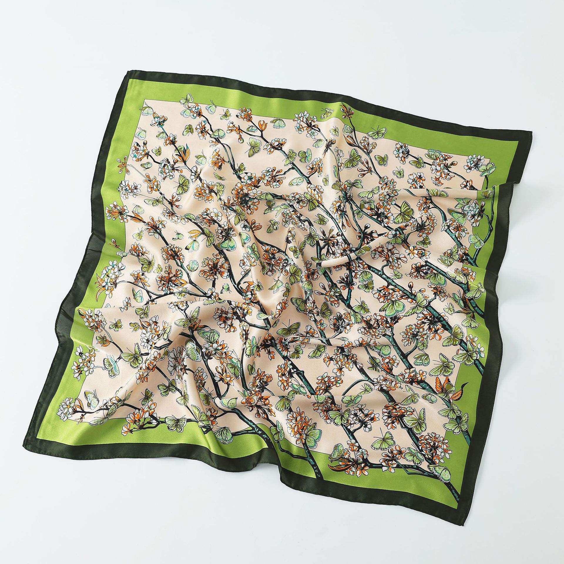 Branche d'abricot danse papillon - 70*70cm