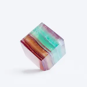 Wholesale Crystal Soft Sweets Fluorite Wedding Favors Cube Natural Crystals Healing Stones