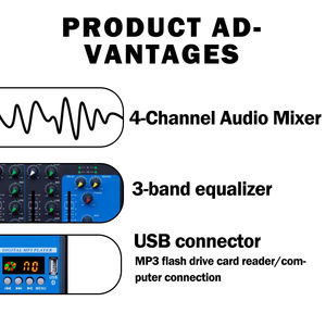 Voxfull F4 4 canale Digital Studio di registrazione Mixer Audio per studi professionali e creazione di musica personale - Product Image 2