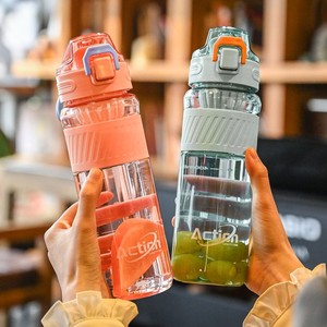 Decani Plastic Water <b>Bottle</b> 1200Ml <b>Flip</b> <b>Top</b> Lid Bpa Free Portable For Outdoor Sports And School Use - Product Image 1