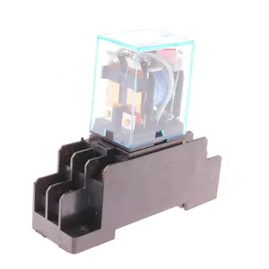 LY2NJ JQX-1 Relay Electronic Module 8 Pin Delay Relay Transparent Shell Relay AC 220V DC 12V10 A Mini Electromagnetic Coil Power