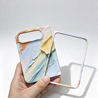 Coque de téléphone magnétique vierge en TPU et PC pour sublimation 3D, double coque pliable pour iPhone 18 Duo, vente en gros d'usine