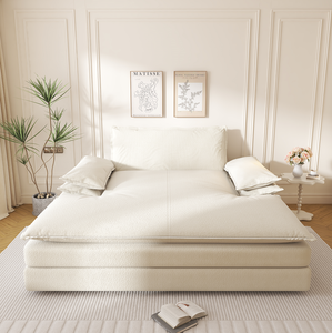 Chaise longue double inclinable moderne surdimensionnée, siège profond, chaise de lecture rembourrée, design détachable, salon, chambre à coucher - Product Image 5