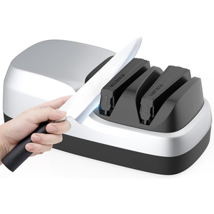 <span class=keywords><strong>Aiguiseur</strong></span> de couteaux électrique à deux étages en céramique et diamant abrasif pour couteaux à 20 degrés, couteaux de <span class=keywords><strong>chef</strong></span>, couteaux dentelés, polissage - Product Image 1