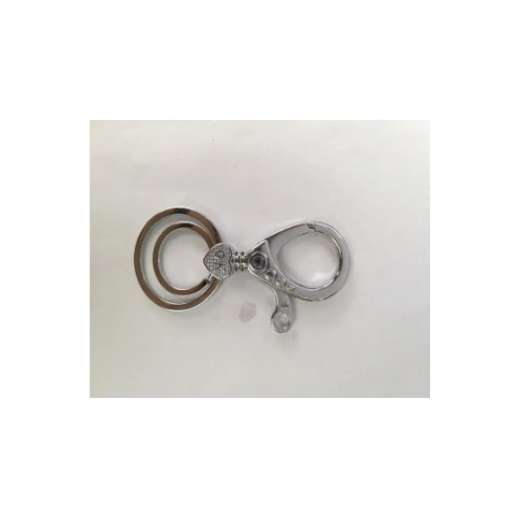 Porte-clés mousqueton en métal avec fermoir et crochet avec lettre, mot OK, nouveauté, porte-clés avec diamant artificiel