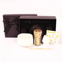 Ensemble fouet en bambou personnalisé, écologique, design classique, avec support, bol, cuillère et coffret cadeau – Idéal pour le matcha, le café et le thé