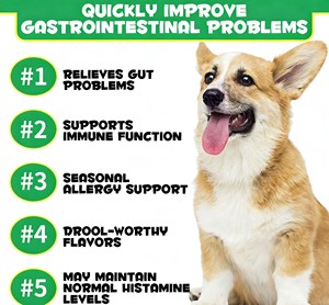 Probióticos para Perros: Golosinas Digestivas, Masticables Prebióticos con Enzimas de Calabaza para la Salud Intestinal, Alivia la Diarrea y el Mal Aliento, Seguro para Peces y Otros Animales - Product Image 3