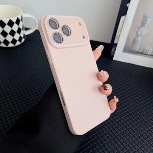 Funda para iPhone 17 Pro Max, textura de piel de lichi, película protectora para lente, cobertura total, a prueba de golpes - Product Image 3