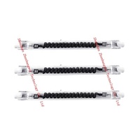 ZBW personnalisé 800 watts 220v élément chauffant infrarouge à quartz, tube chauffant à quartz tube chauffant en fibre de carbone, chauffage infrarouge à quartz