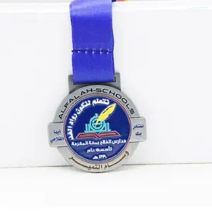 Medalha de ouro banhada para karatê, medalha de ouro para futebol, desenho de venda quente